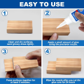 Wood Super Glue, Clear Instant Cyanoacrylate Adhesive for Wood Crafts Repair Woodworking, All Purpose CA Glue for Ceramic Glass. 