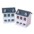 1:12 Dollhouse Miniature Wooden Little House Model Lovely Villa Doll House Decor. 