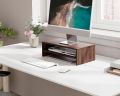 VTEC Home Modern Wooden Monitor Stand / 2-Tier / Arm Riser / Desk Storage Organizer / Laptop Printer Stand / Desktop Monitor Stand / LCD TV Laptop Rack / Computer Screen Riser / Shelf Platform / Office Desk Tool / Kids Table Tool - KTT 305. 