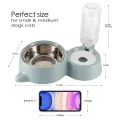 Pet Bowl, Cat Dog food bowl with water bottle. 