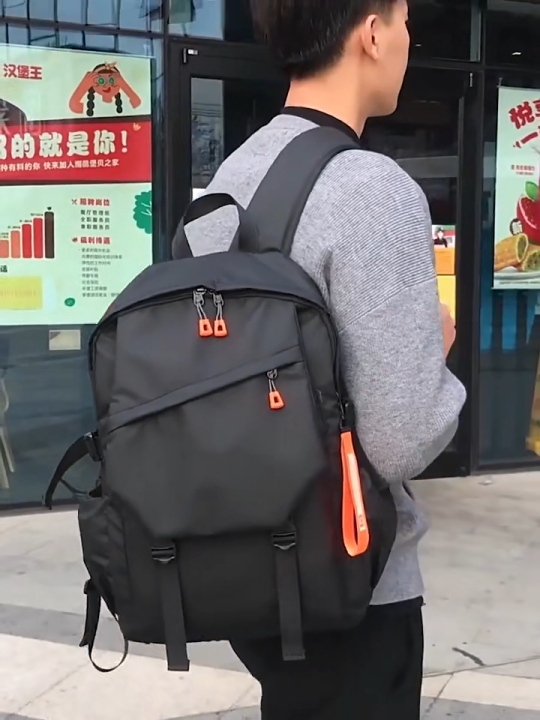 BAGSTREET Laptop Bag for Men and Women Water Resistant Polyester Business Travel Backpack 15.6 Inch