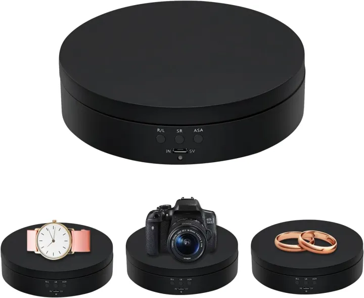 Mcbazel 360 Degree Rotating Display Stand, 5.4 Inch Motorized Spinning ...