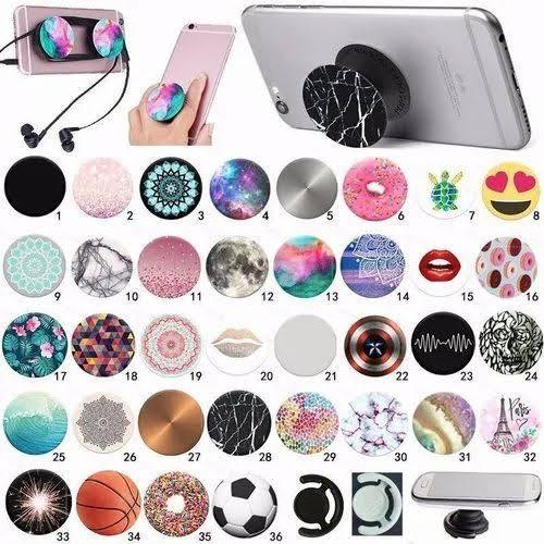 Pop socket Fancy Smiley Flower Mobile Back Ring Holder