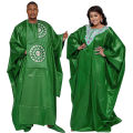 African Clothing For Men Traditional Bazin Riche Embroidery Design Top Long Sleeve 3 Piece Set.