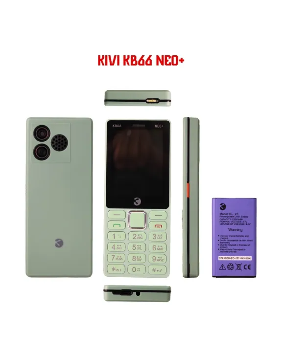 Kb66 Neo + Kivi Keypad Mobile Phone | 2.8 Inch Big Screen | 2500 Mah ...