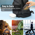 Portable Bathroom Soap Holder Container Box for Shower Black Covered Travel Soap Dish Double Layered Bamboo Storage.