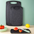 1 Piece Sesame Dot Texture Plastic Cutting Board Set, Household Cutting Board, Hangable, Non-Slip, Thickened, for Categorized Cutting.