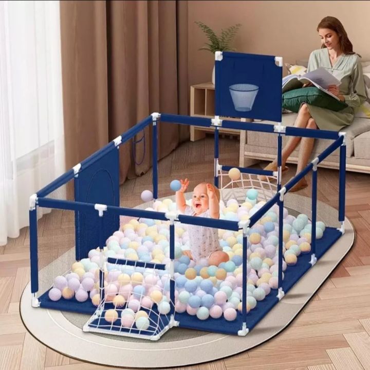 Rectangular Playfield Rectangle Kids Playpen Play Fence Stainless Steel Play Yard Indoor ...