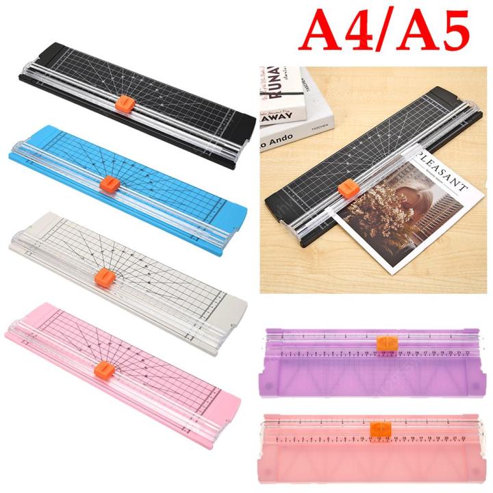 Guilottine Ruler A4/A5 Paper Cutting Guillotine Paper Cutter with Pull-out Ruler for ...