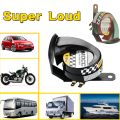 12V Super Loud Snail Horn 130dB Universal Car Motorcycle Boat Truck Electric Signal 510Hz Waterproof Durable Car Speaker Sound.