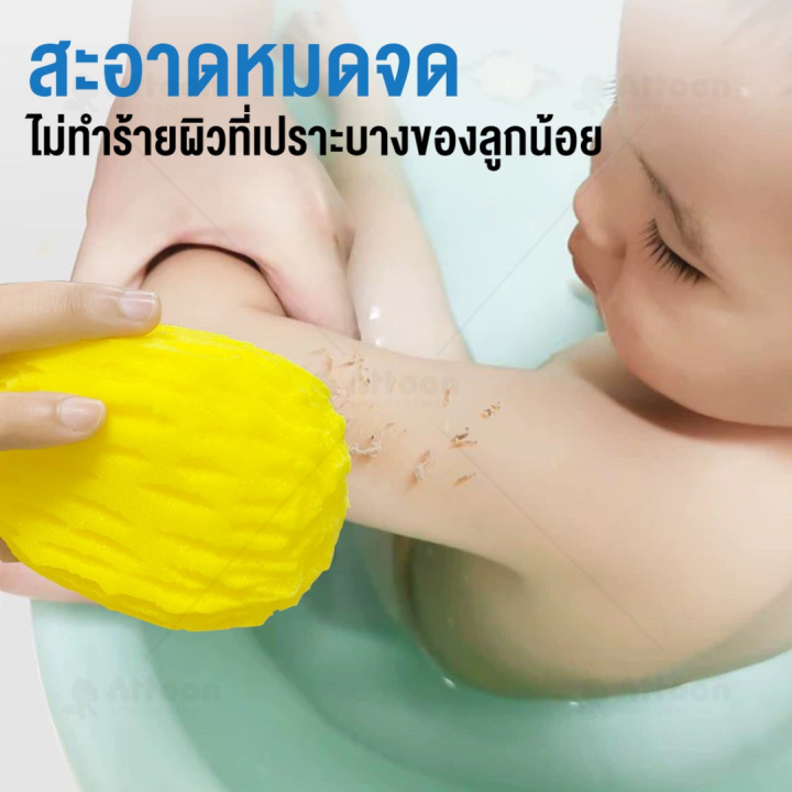 Attoon%20Baby%20Bath%20Sponge,%20Baby%20Body%20Scrub,%20Baby%20Sponge,%20Natural%20Sponge,%20Body%20Scrub%20Sponge%20(Size%20S%20/%20Size%20m)%20-%20Image%204