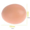 Pack of 6 Artificial Plastic Eggs for Broody Hen | Chicken Eggs | Dummy Eggs. 