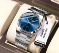 POEDAGAR 930 Business Stainless Steel belt Quartz Men’s Watch- Silver.