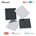 GIRIER Tuya Smart ZigBee Wall Switch WiFi Smart Button Light Switch 1/2/3/4 Gang No Capacitor Needed Works with Alexa Hey Google lightify. 