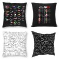F1 Circuits Pillowcase Polyester Linen Velvet Pattern Zip Decor Throw Pillow Case Bed Cushion Cover. 