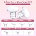 12/13/14/15/16/17/18/19/20/21/22mm Breast Pump Funnel Inserts Plug-in Different Caliber Size Converter Small Nipple Horn Adapter. 