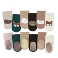 6 Pairs of Indoor Anti-Slip Socks for Newborns. Suitable for Newborns. Cartoon Pattern. Suitable for Both Boys and Girls..