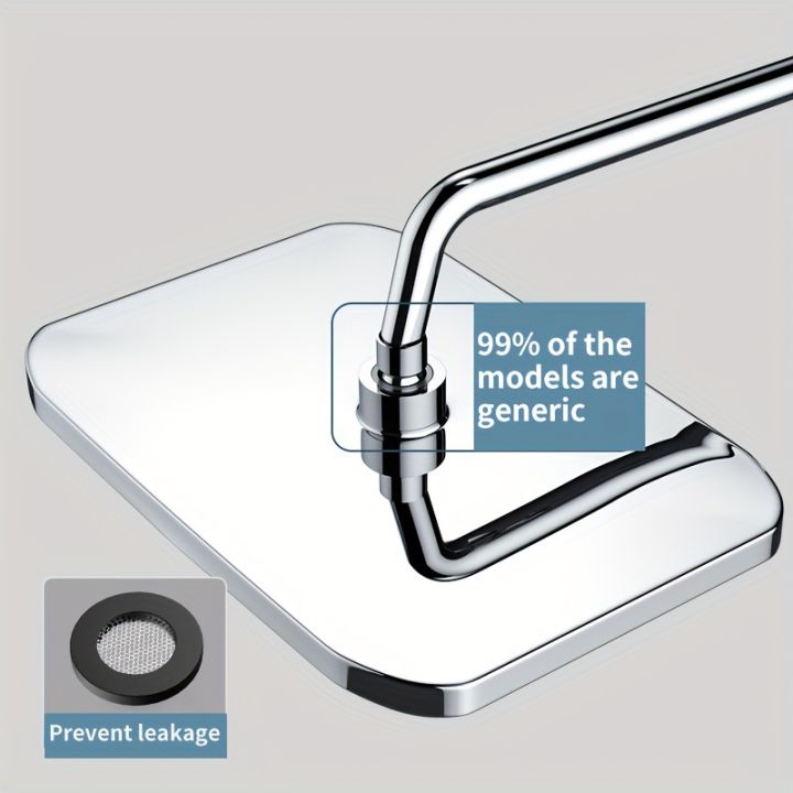 Booster Rain Shower Head 360° Rotation Water Saving New 30cm Large Size ...
