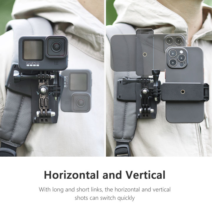 Vamson%20Backpack%20Clip%20for%20Insta360%20x3%20for%C2%A0%20Hero%2011%2010%209%20Camera%20360%C3%82%C2%B0%20Rotate%20Shoulder%20Belt%20Mount%20Accessories%20for%C2%A0%20Action%20-%20Image%204