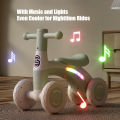 Baby Glider Bike Four-Wheel Toddler Walker Silent Wheels Anti-Tipping Children Balance Training Exercise Mini Ride-On Toys . 