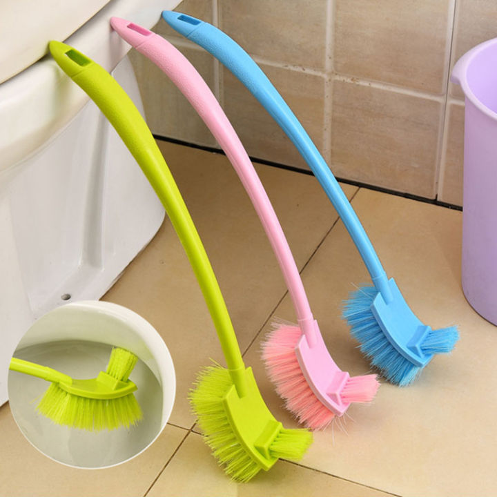 1/2/3pcs Multifunction Curved Toilet Brush Long Handle Toilet Cleaning Brushes Household Deep Cleaning Tool Bathroom Accessories