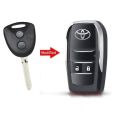 Toyota Avanza Folding Key, 2 Buttons, with Logo.. 