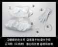 Sua Cosplay Costume Wig Anime Alien Stage Cosplay Costume Microphone White Dress Earrings Short Black Wig Sua Cosplay Clothing. 