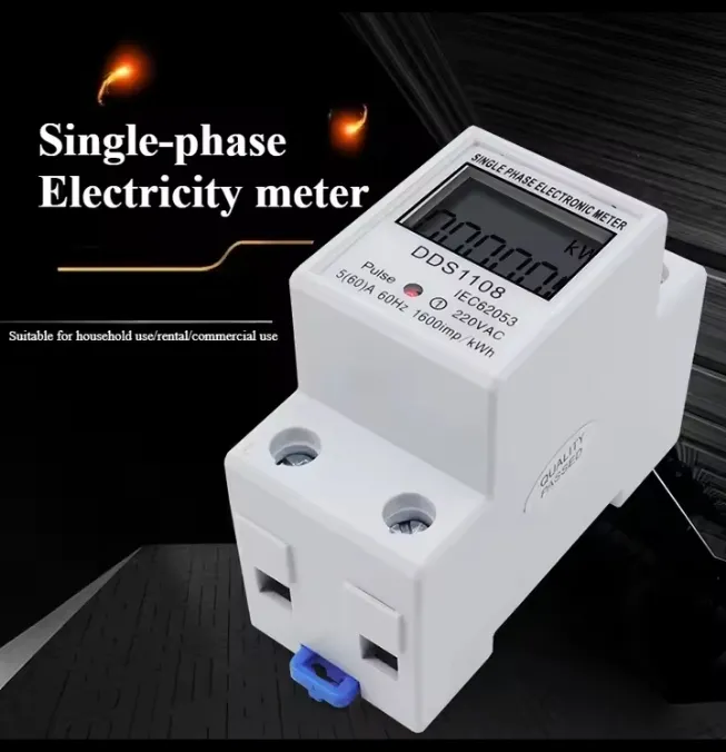 Single%20phase%20energy%20meter,%20DDS1108,%20electronic%20kWh%20meter,%20digital%20electricity%20meter,%20220V%20power%20meter,%20LCD%20display%20meter,%20compact%20energy%20meter,%20IEC62053%20standard,%20household%20energy%20monitor,%20guide%20rail%20installation%20-%20Image%204