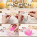 10/20/50pcs Wooden Candle Wick Holders Candles Mold Fixed Bracke Porous Wooden Holders Centering Device Bar for Candle Making.