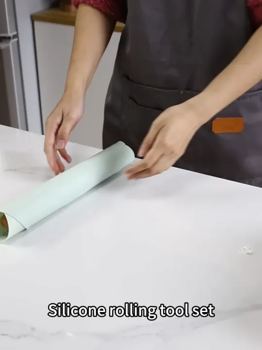 Roti Mat Silicon Set with Rolling Pin Non Stick Baking Tools | Roti Mat ...