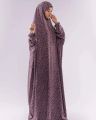 Printed Namaz Chadar with naqab | Namaz gown | Namaz Abaya chun asteen with naqab optional. 