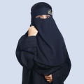 Stylish Embroidered Single Layer Niqab | Shahazadi Niqab | Trendy, Comfortable, Easy-to-Wear Design for Women. 