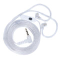 KZ M2 Dual Mic Silver Plated Cable Headphone Cord 3.5MM Upgrade Cable Earphone Cable Headset Wire for Castor EDX ZS10 PRO. 