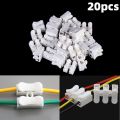 20pcs Wire Connectors CH-2 CH-3 No Solding Welding Quick 2P 3P Cable Wire Connector No Screw Terminal Block Spring Clamp. 