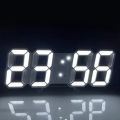 Cute Wall Clock Room Decor Decoration for Bedroom 3D LED Digital Alarm Times Date Temperature Suitable Table Clocks Home Garden. 