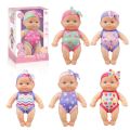 Reborn Baby Doll Realistic Silicone Vinyl Touching Imitation Baby Doll,Mini Silicone Baby Dolls Soft Body for Toddlers' Gift. 