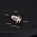 8mm Hole Car Fixed Rivet Retainer Plastic Rivets Fastener Push Clips 50pcs White Auto Bumper Fender Fastener Retainer Clips. 