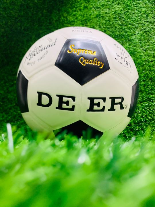 Original deer football-black and white