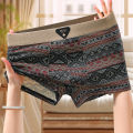 1/4pcs Pack Men Panties Cotton Underwear High Stretch Boxer Shorts Fashionable Men Underpant Plus Size L-4XL Breathable Men.