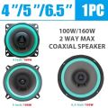 4/5/6.5 Inch Car Coaxial Speakers HiFi Door Subwoofer Automotive Audio Music Full Range Truck Stereo Speaker and Protecting Grid.