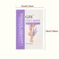 GZE Foot Peel Mask Skin Exfoliating for Dry, Rough Cracked Heels, Callus. 