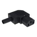 Black Elbow C15 C13 C14 Power Cord Wiring Power Plug Assemble IEC Connector Outlet PDU UPS Electrical AC Socket Plug 10A 250V. 