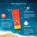 Aqualogica Detan+ Dewy Sunscreen with Cherry Tomato & Hyaluronic Acid with SPF 50 & PA++++ - 80 gm. 