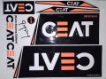 CEAT Black 3D Rohit Sharma Editions cricket Bat sticker. 