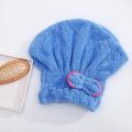 1Pc Microfibre Quick Hair Drying Bath Towel Bowknot Wrap Towel Cap Bathroom Accessories Bonnets For Women Designer Shower Cap. 