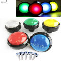 Arcade Button LED Light Lamp 60MM Big Round Arcade Video Game Player Push Button LED Illuminated Push Button Switch DC5V/12V Lig. 