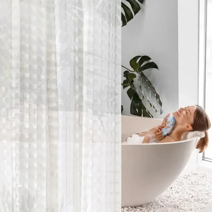 1pc%20Waterproof%20Clear%20Crystal%20Shower%20Curtain%20with%20Plastic%20Hooks,%20Transparent%20Bath%20Curtain%20for%20Bathroom%20Window%20Door%20Bath%20Decor%20-%20Image%206