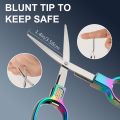 1 Set Foldable Stainless Steel Portable Mini Travel Scissors Safe Pocket Multifunctional For Travel Home Office Handmade Sewing. 