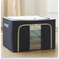 Pack Of 2 Storage Box Foldable Large Capacity Oxford Cloth Clothes Sundries Organizer Case For Household 66ltr. 