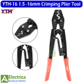 YTH-16 Ratchet Crimping Tools Crimping Pliers Cable 1.5-16mm Multifunction Clamps Terminal Electrician Tool Pliers by Electrica. 